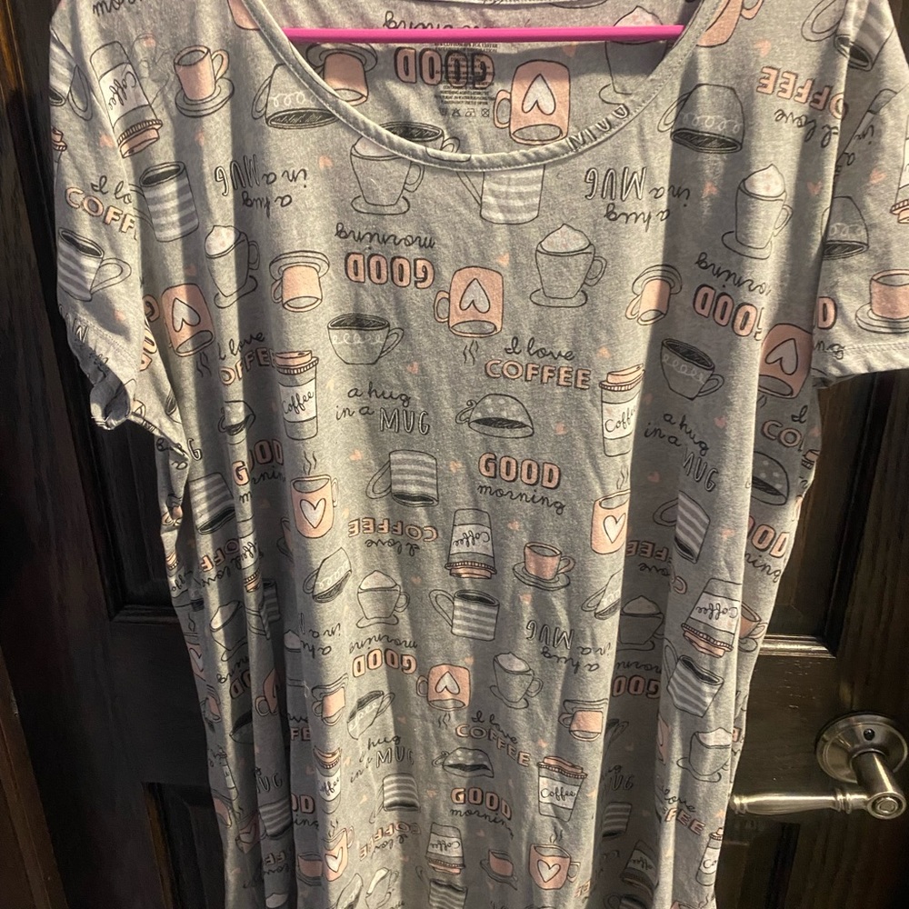 coffee decor night gown